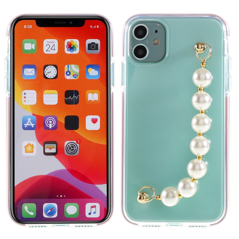 Boîte Téléphonique TPU Clear Clear Clear Clear Clear Clear Clear Clear Clear Sangle Pour IPhone 11 6.1 Pouces-1