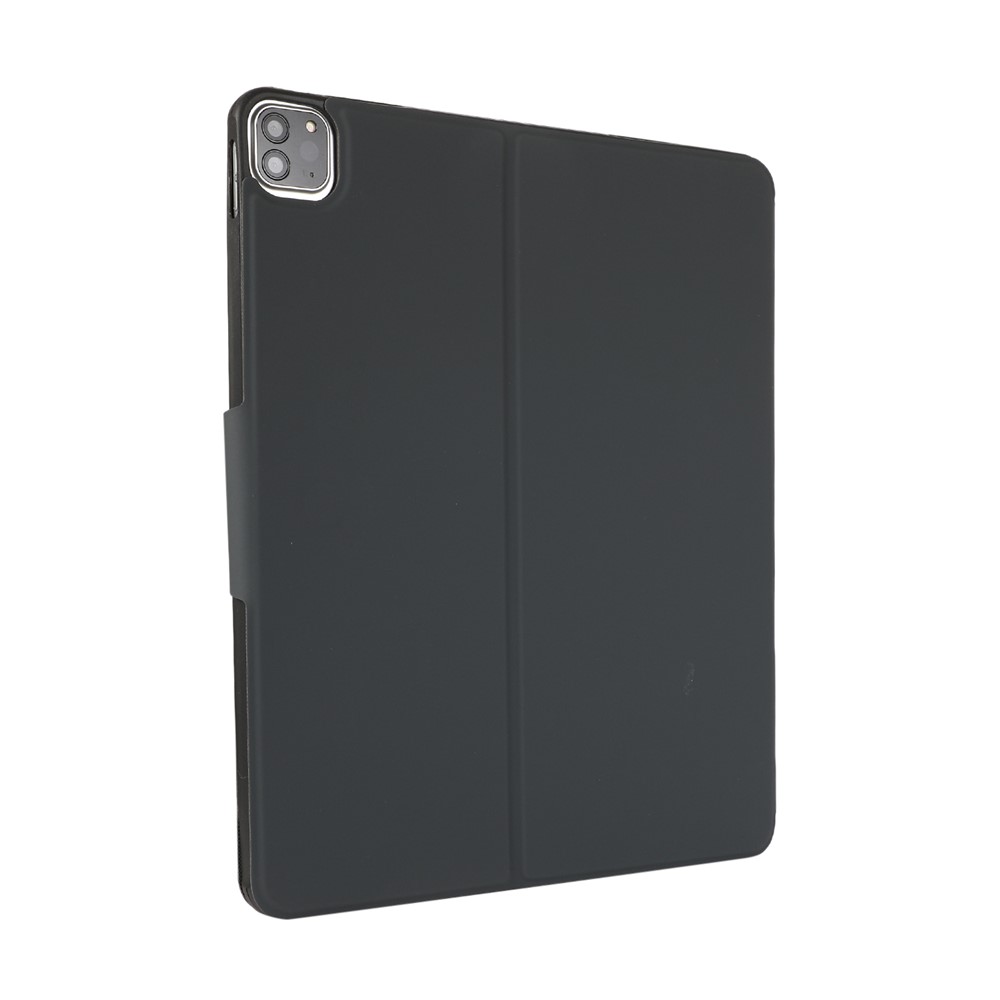 PU Leather Tablet Stand Case Cover Shell Protector with Pen Slot for iPad Pro 12.9-inch (2021) - Black-3