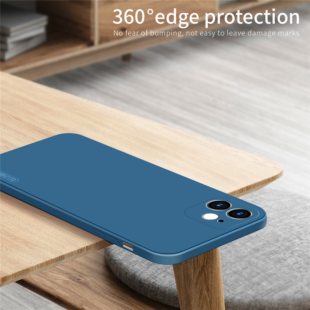 Pinwuyo Soft Soft Silicone Housse De Protection Pour Téléphone Portable Pour IPhone 12 - Bleu-11