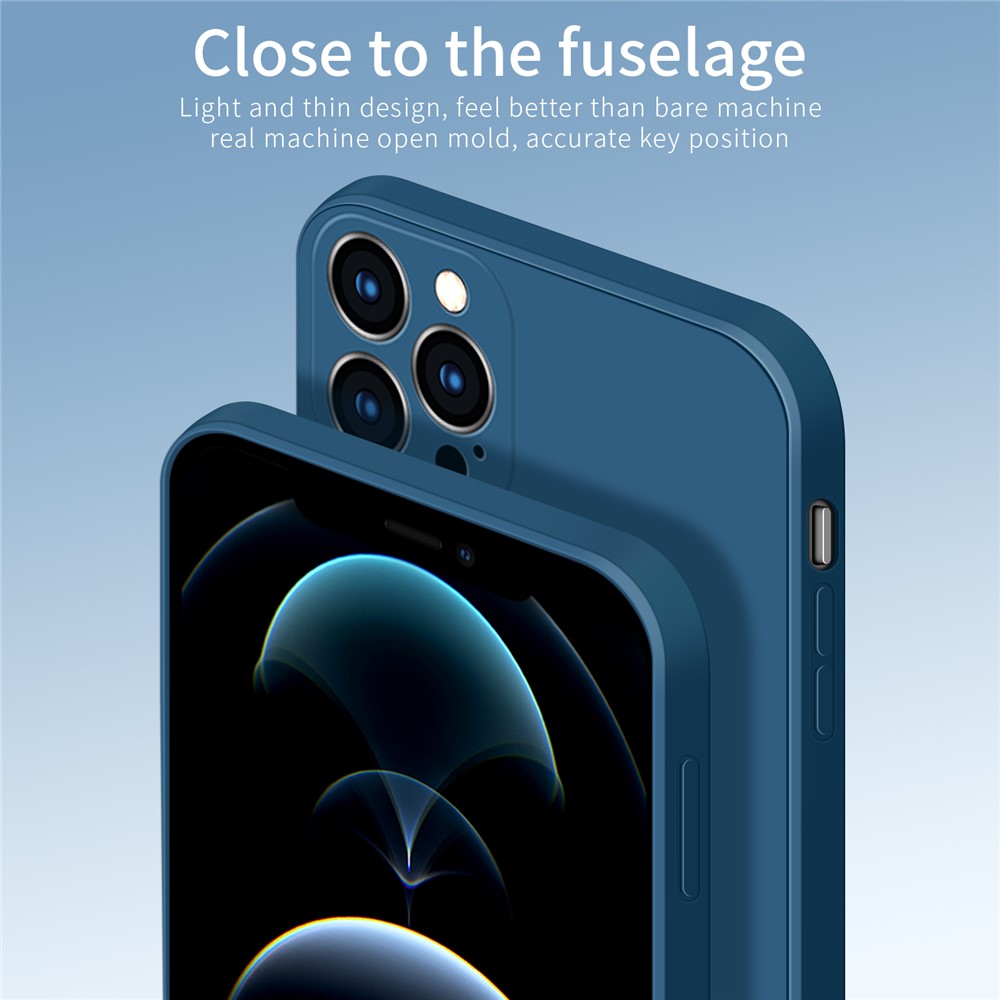 Pinwuyo Soft Silicone Protection Du Téléphone Housse De Rechange Pour IPhone 12 Pro Max - Bleu-6