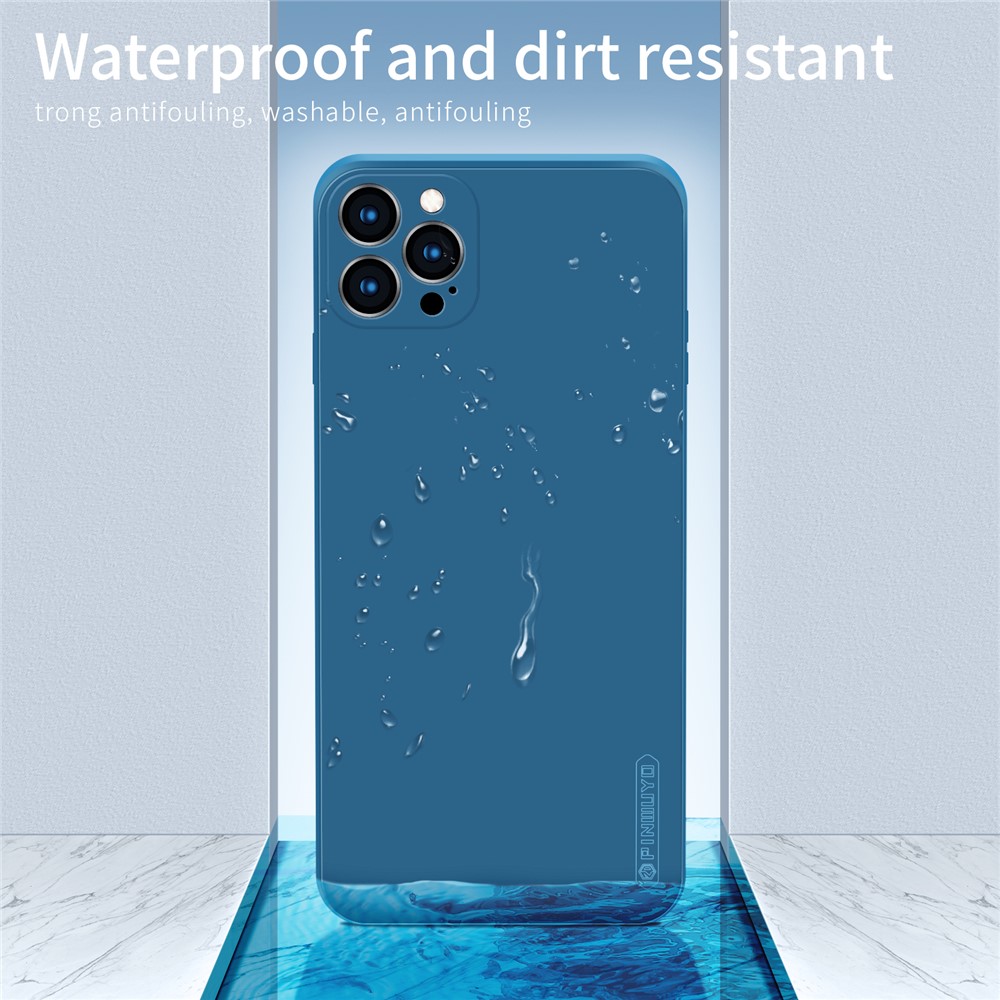 Pinwuyo Soft Silicone Protection Du Téléphone Housse De Rechange Pour IPhone 12 Pro Max - Bleu-8