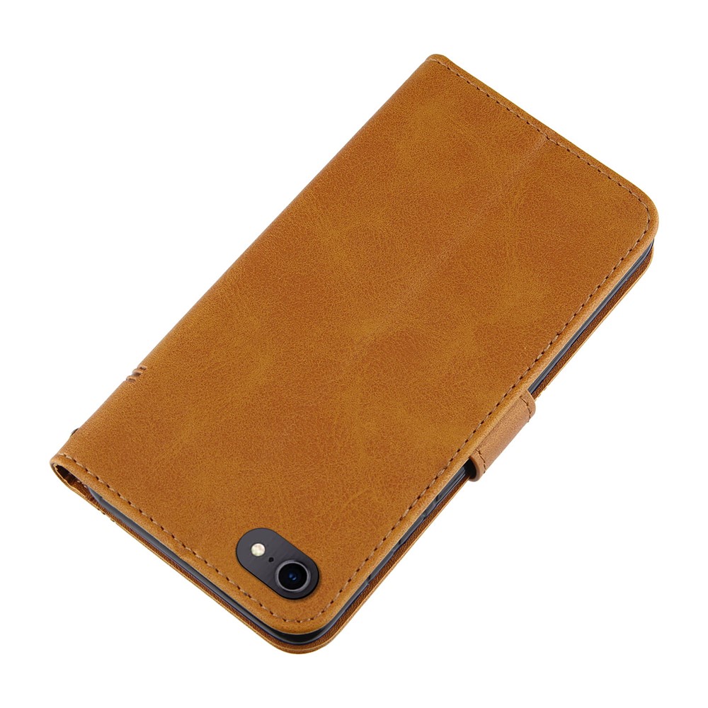 Splicing Leather Phone Cover Wallet Case with Stand for iPhone 6 4.7-inch/7 4.7 inch/8 4.7 inch/SE (2nd Generation) - Brown-6