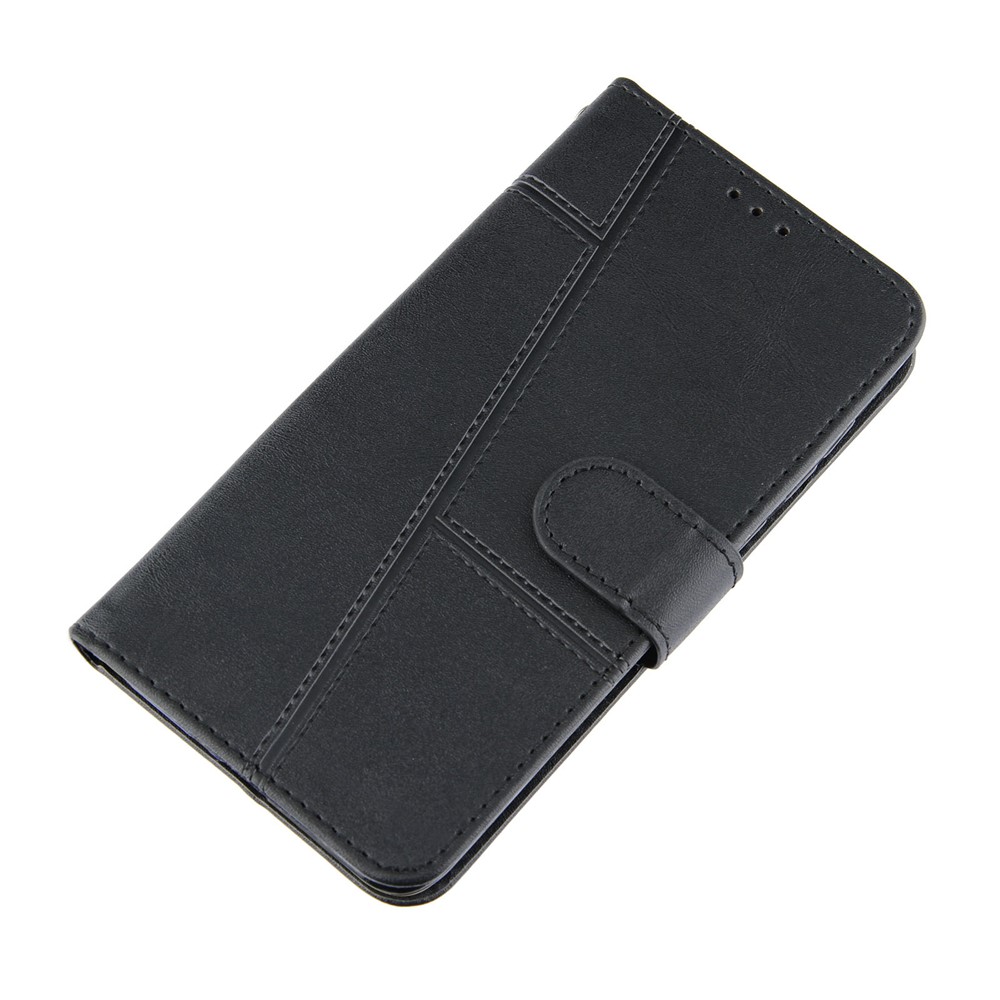 Épissage De La Couverture De Téléphone En Cuir Avec Portefeuille Pour Iphone 6 Plus 5, 5 Pouces / 7 Plus 5, 5 Pouces / 8 Plus 5, 5 Pouces - Noir