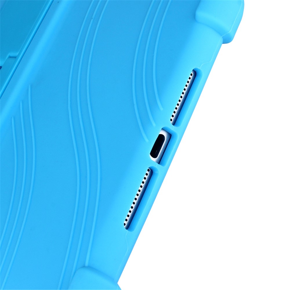 Flexible Silicone Tablet Shell Cover with Supporting Kickstand for iPad Mini 3 / iPad Mini 2 / iPad mini - Baby Blue-6