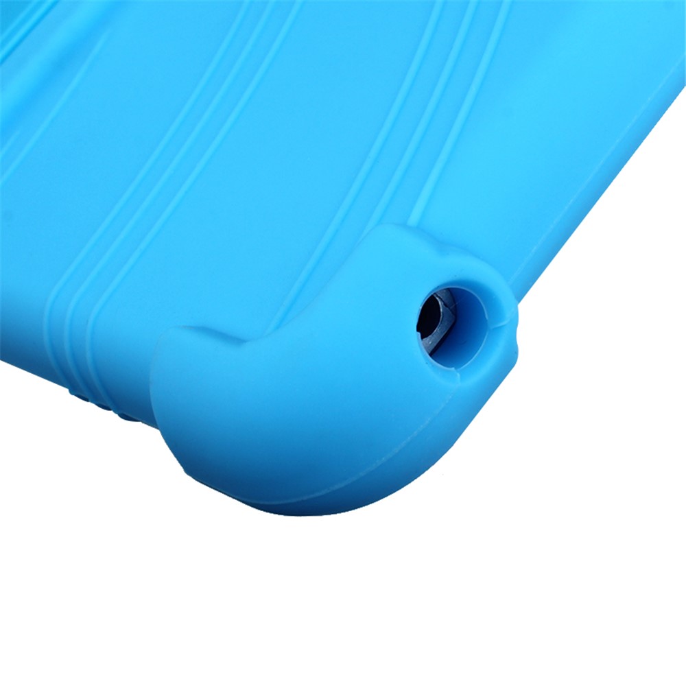 Flexible Silicone Tablet Shell Cover with Supporting Kickstand for iPad Mini 3 / iPad Mini 2 / iPad mini - Baby Blue-7