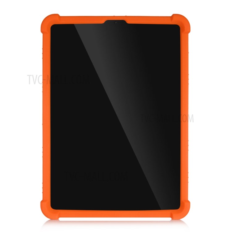 Flexible Silicone Tablet Shell Cover with Supporting Kickstand for iPad Pro 11-inch (2020) / (2018) / Air (2020) - Orange-2