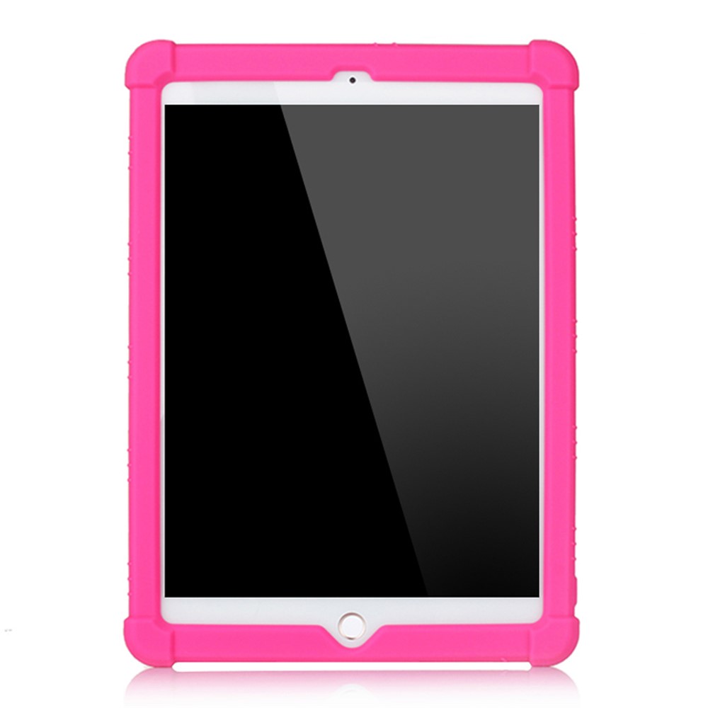 Flexible Silicone Tablet Shell Cover with Supporting Kickstand for iPad Air (2020) / iPad Air 2 / iPad 9.7-inch (2017) / iPad 9.7-inch (2018) - Rose-2