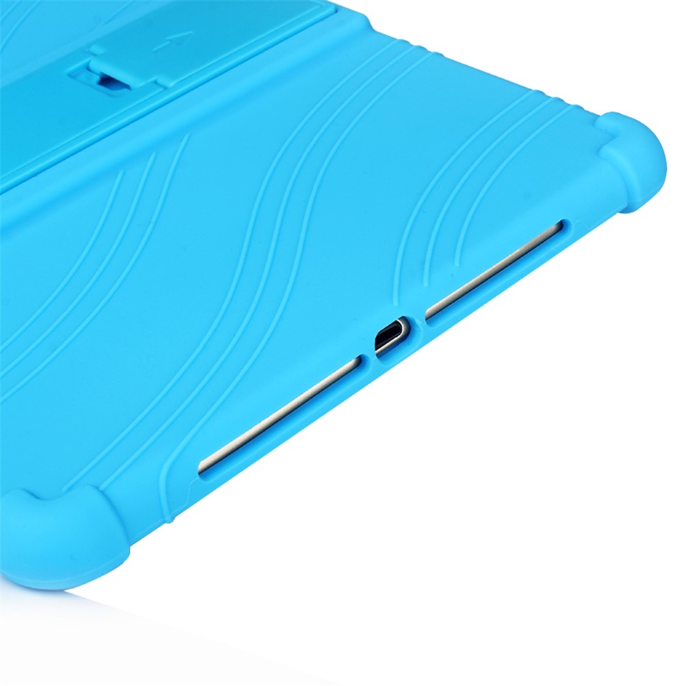 Flexible Silicone Tablet Shell Cover with Supporting Kickstand for iPad Air (2020) / iPad Air 2 / iPad 9.7-inch (2017) / iPad 9.7-inch (2018) - Rose-6