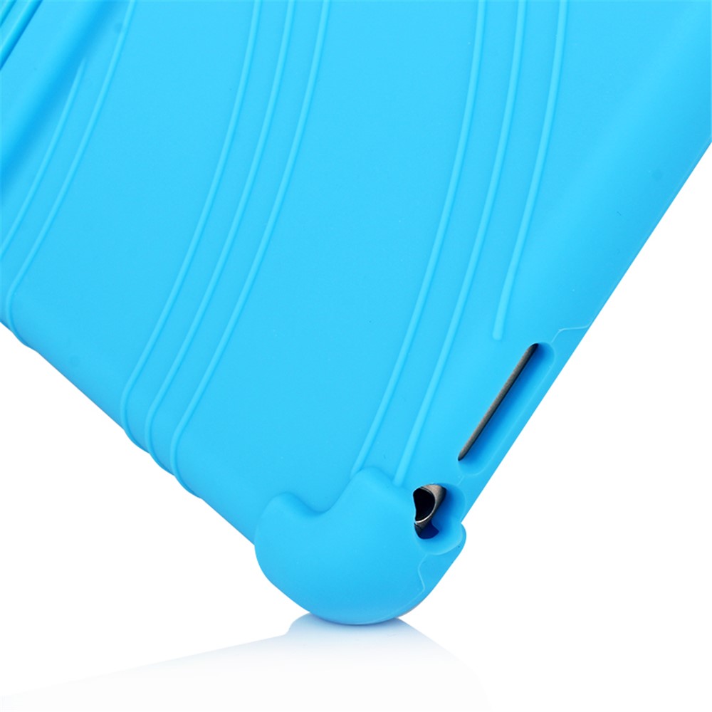 Flexible Silicone Tablet Shell Cover with Supporting Kickstand for iPad Air (2020) / iPad Air 2 / iPad 9.7-inch (2017) / iPad 9.7-inch (2018) - Rose-7
