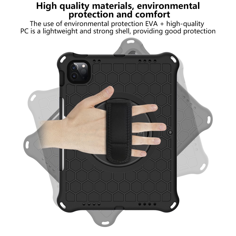 Honeycomb Texture Protector EVA + Plastic Tablet Case for iPad Pro 11-inch (2021) / (2020) / (2018) - Black-4