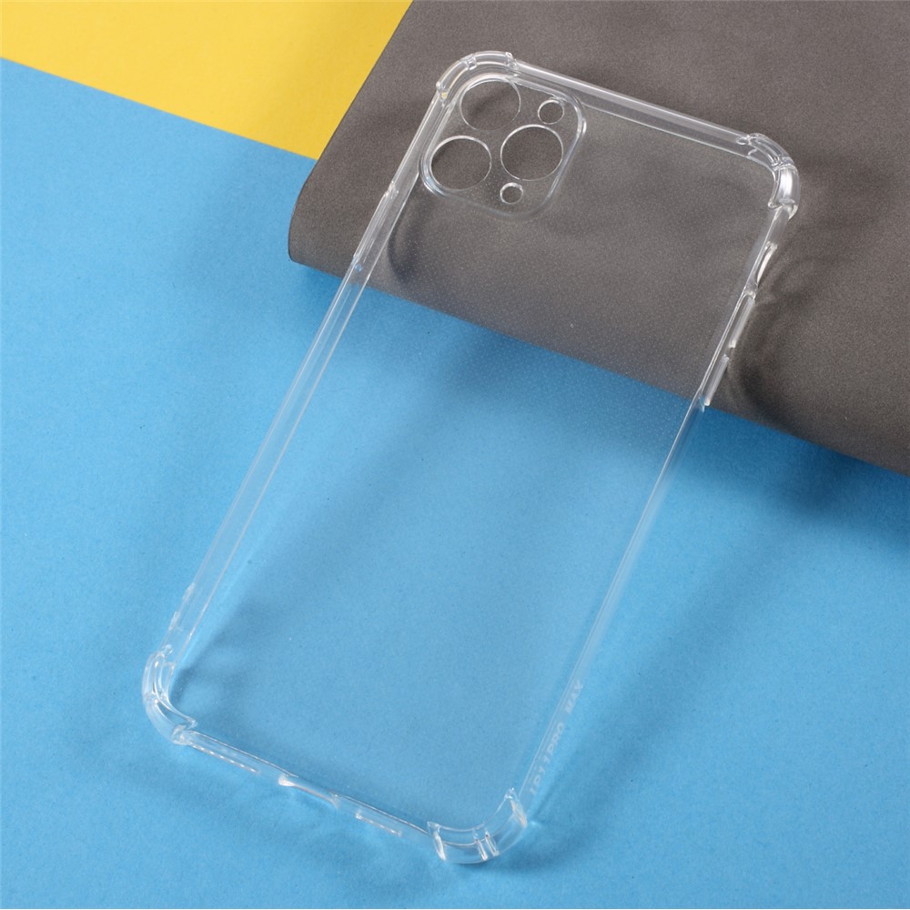 Precise Cut-out 1.5mm Thickend Shockproof Transparent TPU Phone Case Cover for iPhone 11 Pro Max 6.5 inch-6
