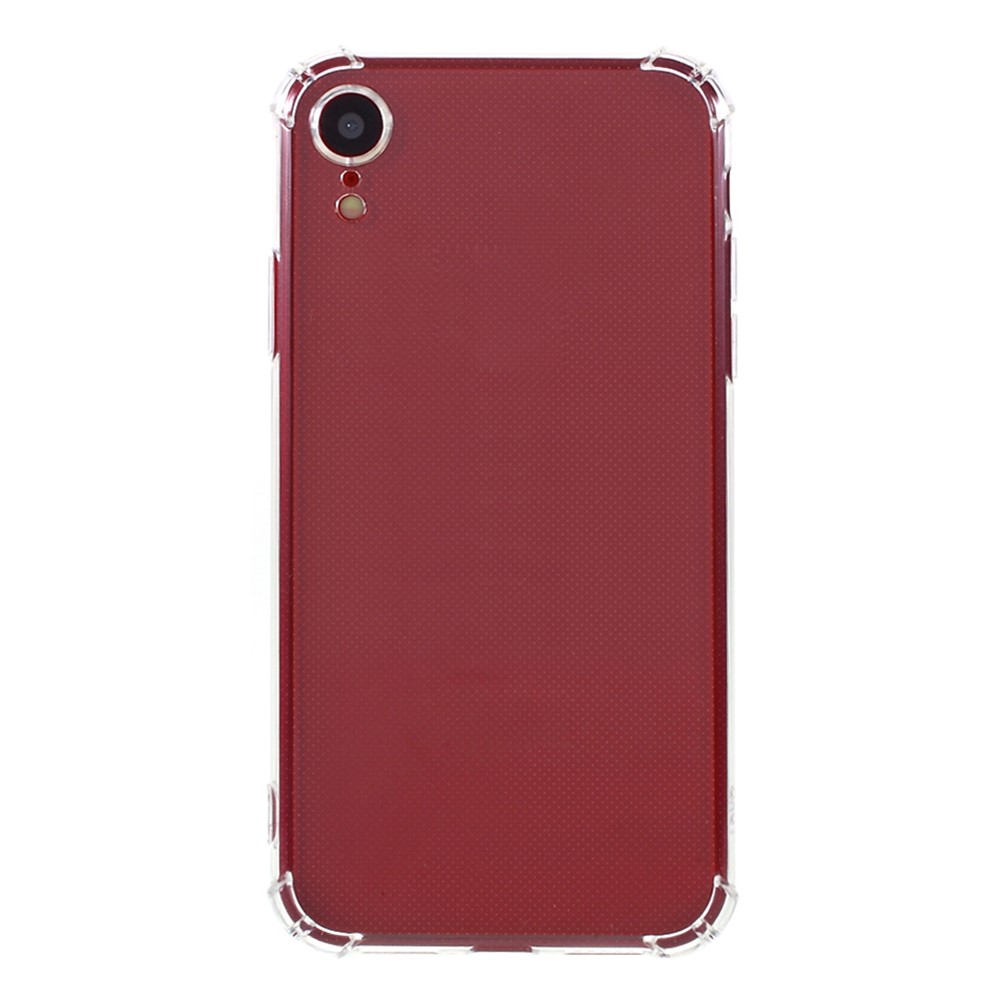 Four Corner Shockproof 1.5mm Thickend Precise Cut-out TPU Phone Case Cover for iPhone XR 6.1 inch-1