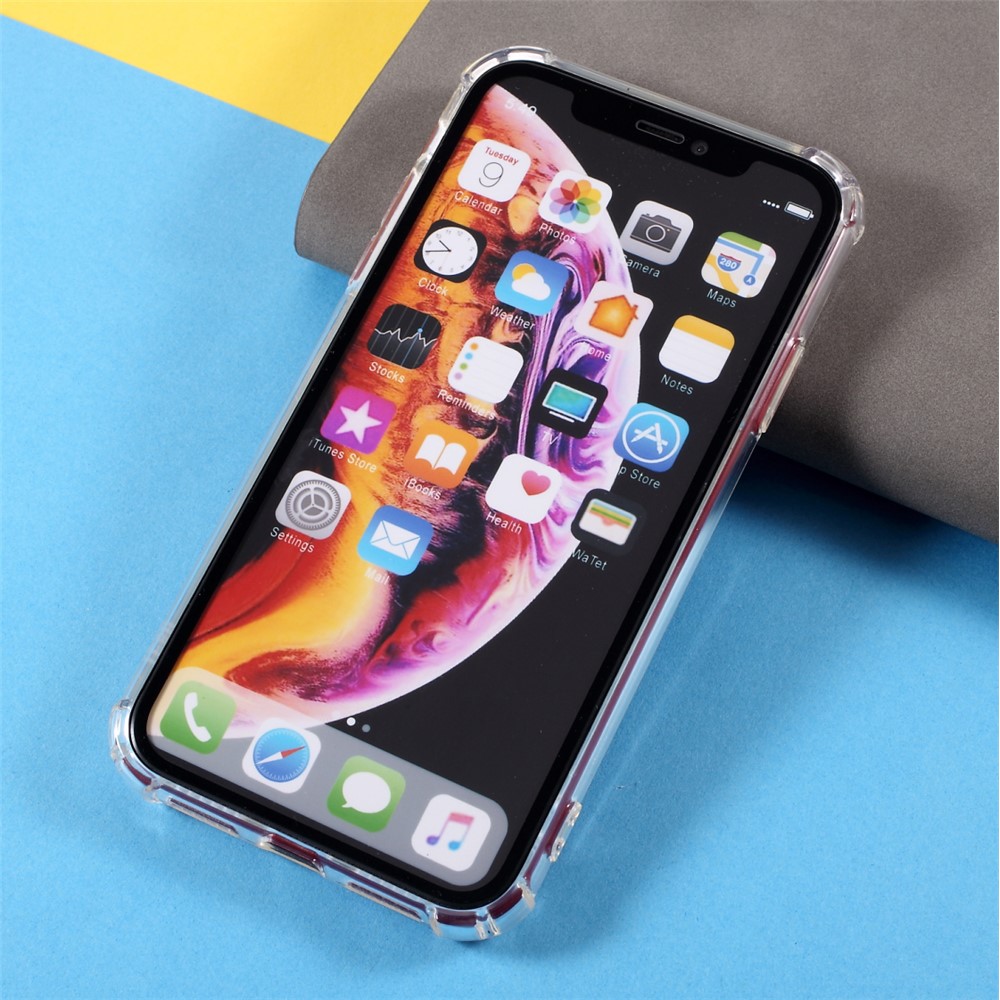Four Corner Shockproof 1.5mm Thickend Precise Cut-out TPU Phone Case Cover for iPhone XR 6.1 inch-5