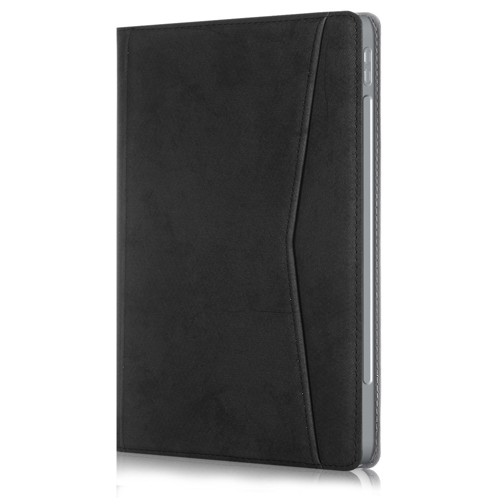 Couvre de Coussin de Table en Cuir pu en Cuir pu Couverture Pour Ipad Pro 12,9 Pouces (2021) / (2020) / (2018) - le Noir