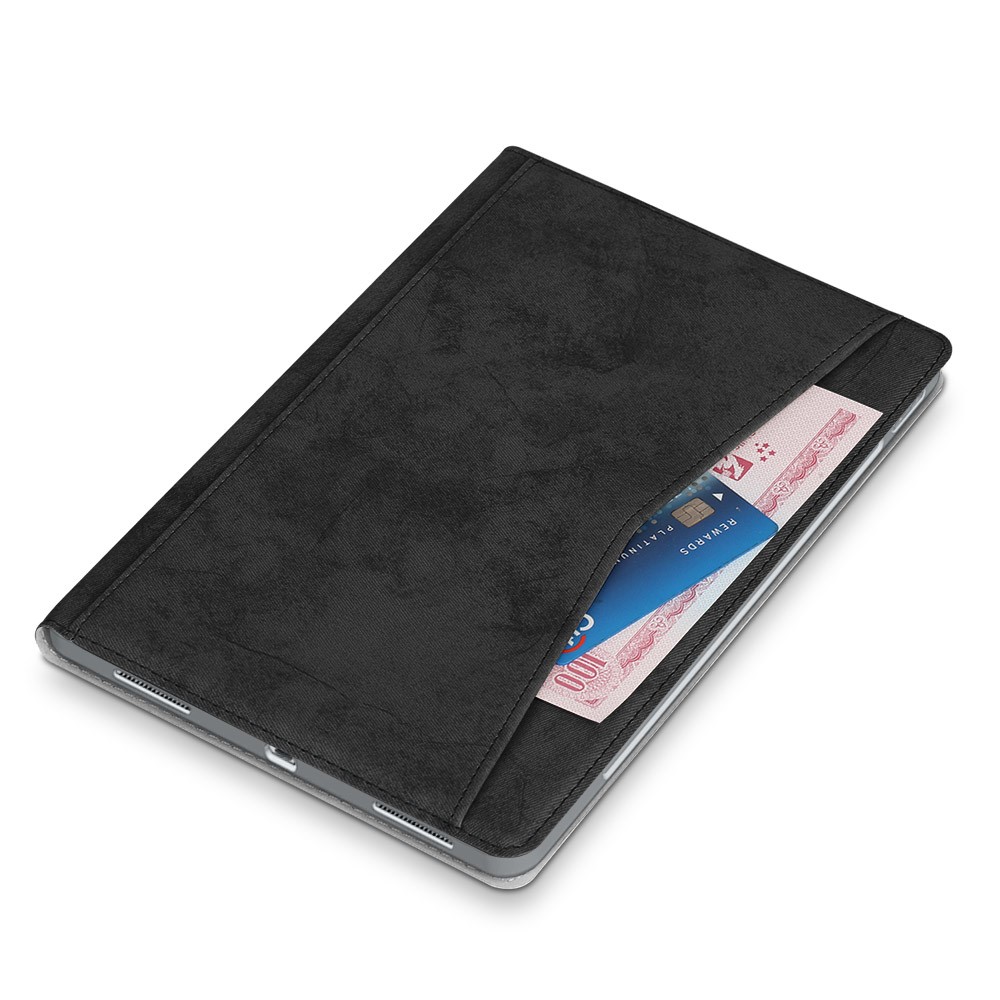 Stitching Front Pocket PU Leather Stand Case Tablet Cover for iPad Pro 12.9-inch (2021)/(2020)/(2018) - Black-3