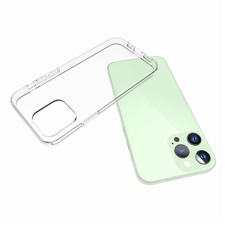 Para IPhone 13 Pro 6.1 Polegada Caso Telefone Flexível Tpu Transparente Capa De Telefone Móvel Capa-2