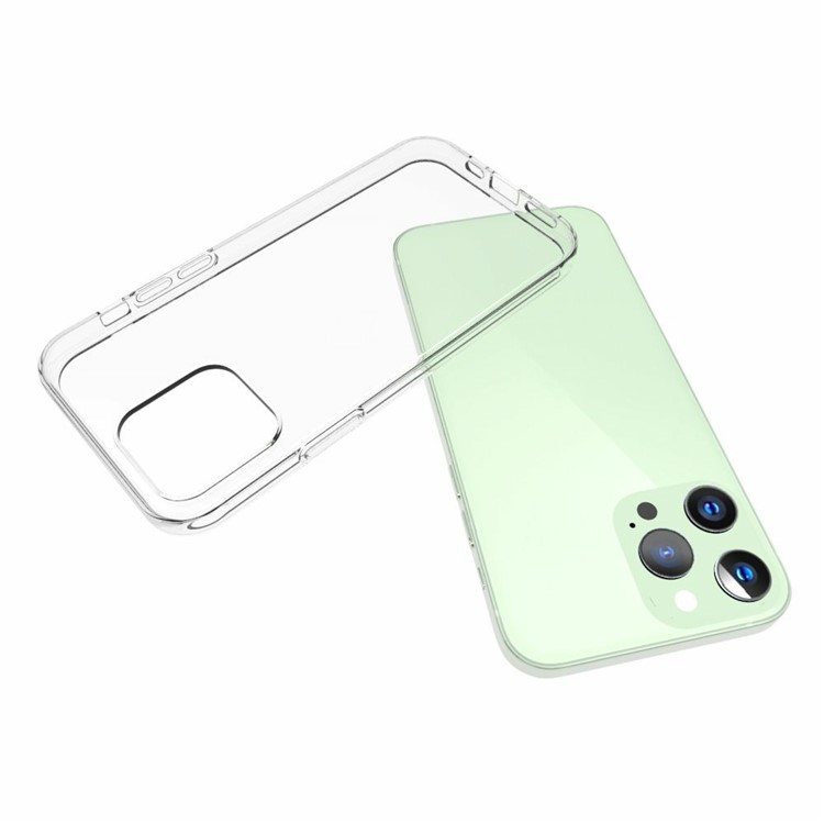 Für IPhone 13 Pro 6,1 Zoll Telefongehäuse Flexible TPU Transparent Drop-Proof-Handy-Abdeckungsschale