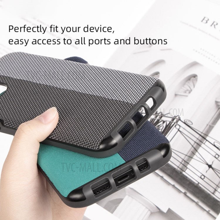MUTURAL Xinyue Series Mobile Phone Hybrid Back Case Cover Protector for iPhone 12 6.1 inch/12 Pro 6.1 inch - Dark Grey / Light Grey-3