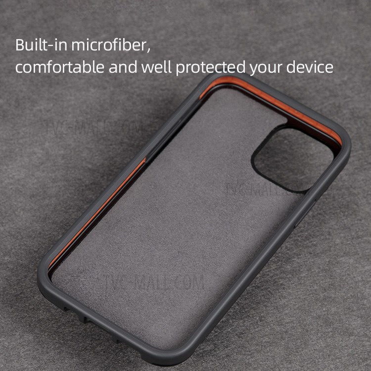 MUTURAL Xinyue Series Mobile Phone Hybrid Back Case Cover Protector for iPhone 12 6.1 inch/12 Pro 6.1 inch - Dark Grey / Light Grey-5