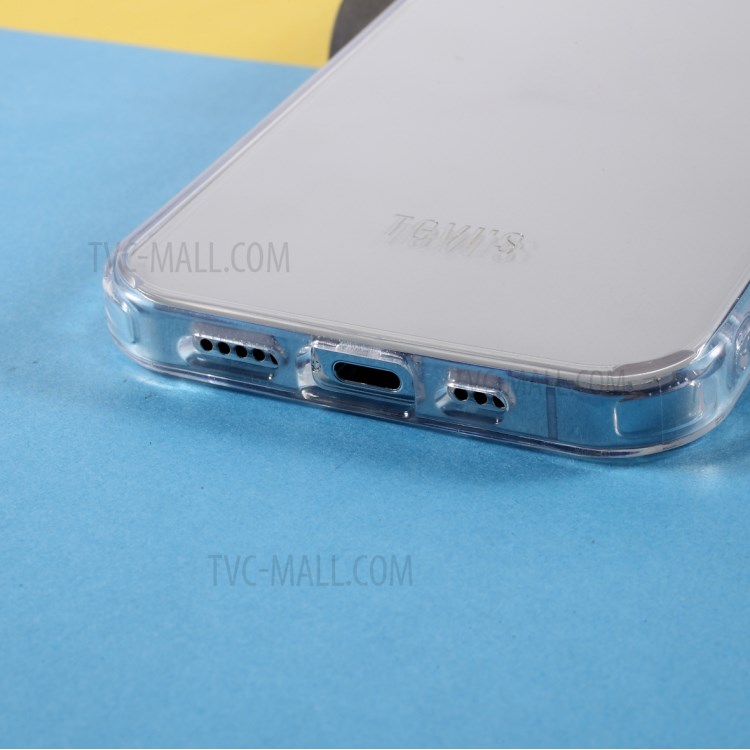 TGVI'S Len Series Transparent Soft TPU+PC Hybrid Case Cell Phone Back Cover Shell for iPhone 12 Pro Max-5