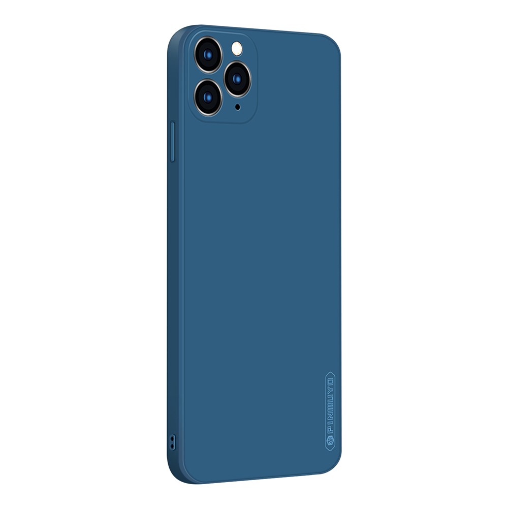 PINWUYO Flexible TPU Silicone Mobile Phone Back Case Cover for iPhone 11 Pro - Blue-1