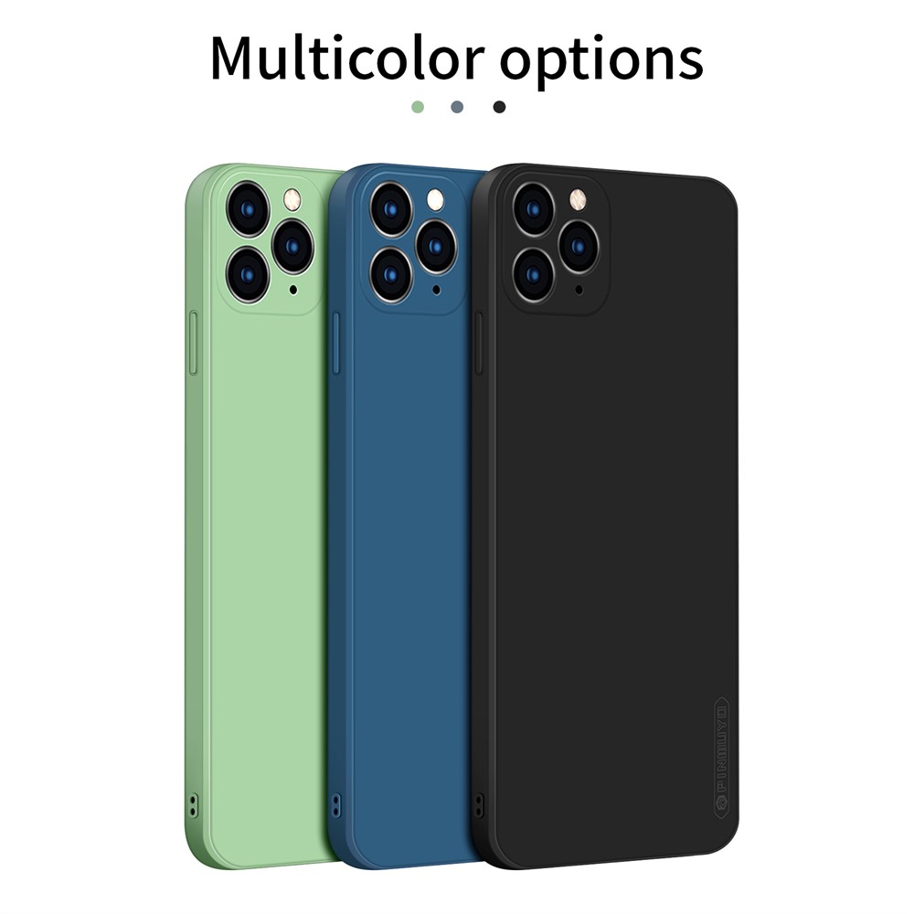 PINWUYO Flexible TPU Silicone Mobile Phone Back Case Cover for iPhone 11 Pro - Blue-12