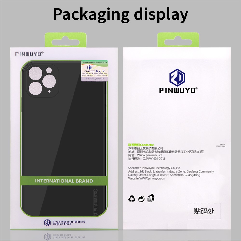 PINWUYO Flexible TPU Silicone Mobile Phone Back Case Cover for iPhone 11 Pro - Blue-14