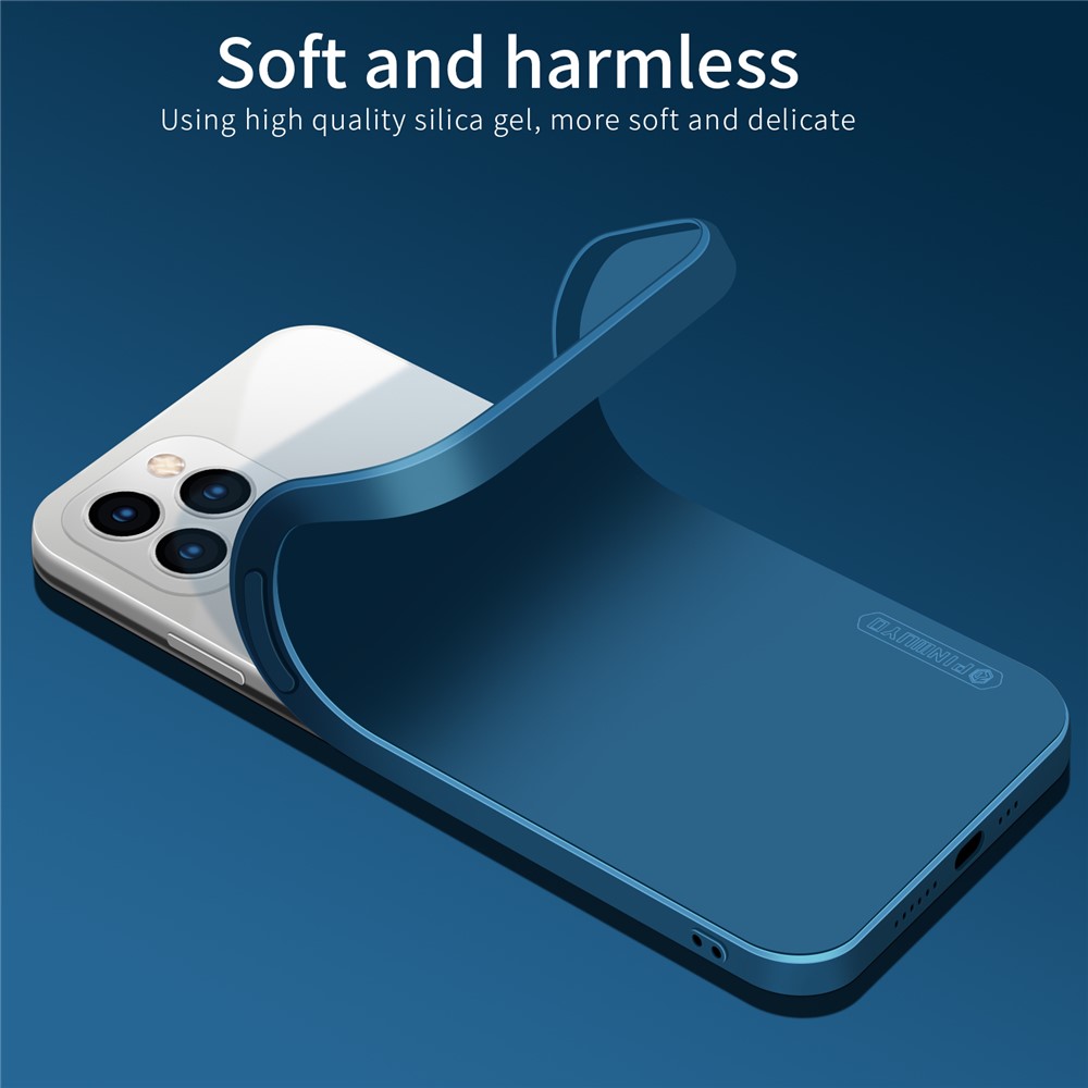 PINWUYO Flexible TPU Silicone Mobile Phone Back Case Cover for iPhone 11 Pro - Blue-7