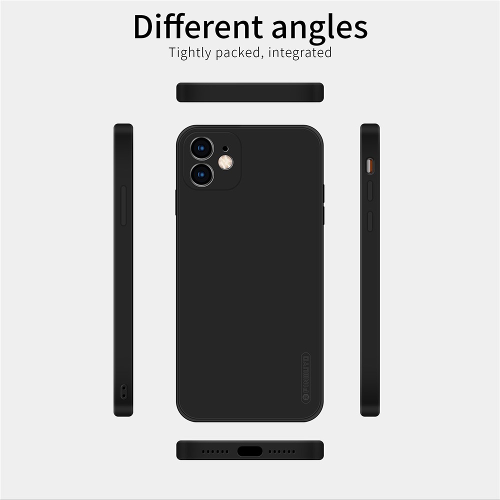PINWUYO Precise Cut-out Soft Silicone + TPU Phone Case Cover for iPhone 11 - Blue-13