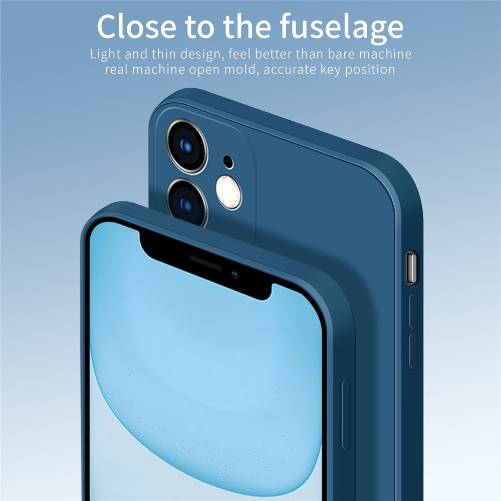PINWUYO Precise Cut-out Soft Silicone + TPU Phone Case Cover for iPhone 11 - Blue-6