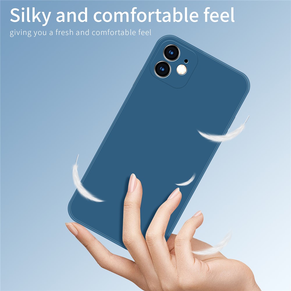 PINWUYO Precise Cut-out Soft Silicone + TPU Phone Case Cover for iPhone 11 - Blue-9