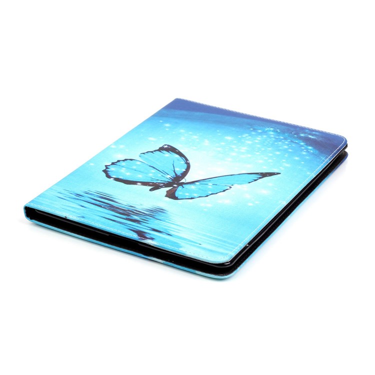 Patterned Leather Wallet Stand Phone Cover for iPad 4/3/2 - Dazzling Butterfly-5