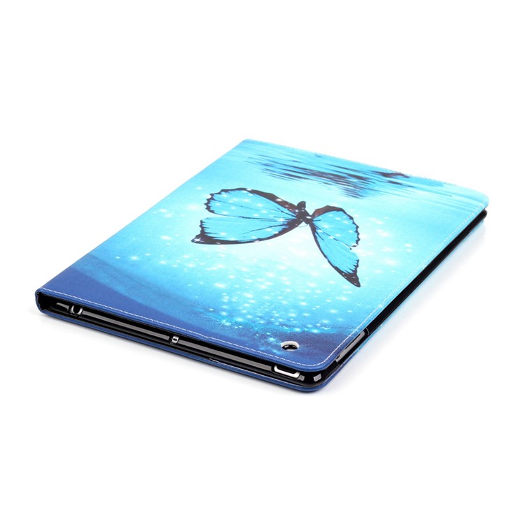 Patterned Leather Wallet Stand Phone Cover for iPad 4/3/2 - Dazzling Butterfly-6