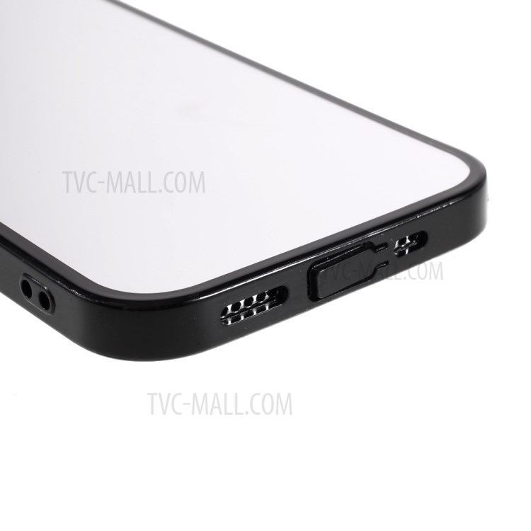 Мягкие Края TPU + Зеркальный Эффект ПК Задний Защитный Чехол Для IPhone 12 6.1 Дюймов / 12 Про 6,1 Дюйма-5