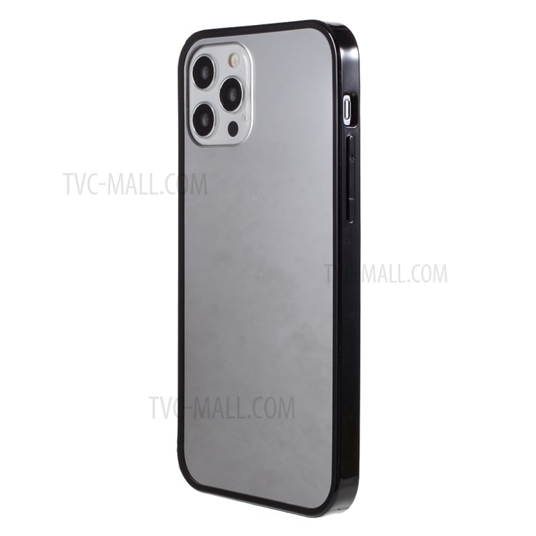 Well-Protected Mirror Effect PC Back Panel + TPU Edges Protective Case for iPhone 12 Pro Max 6.7 inch-2