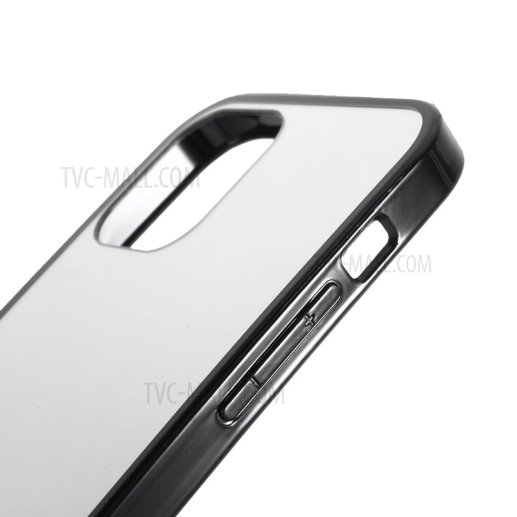 Well-Protected Mirror Effect PC Back Panel + TPU Edges Protective Case for iPhone 12 Pro Max 6.7 inch-8