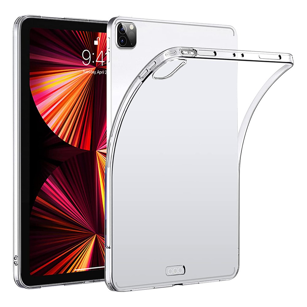 Transparent Soft TPU Protective Phone Back Case Shell for iPad Pro 12.9-inch (2021)-1