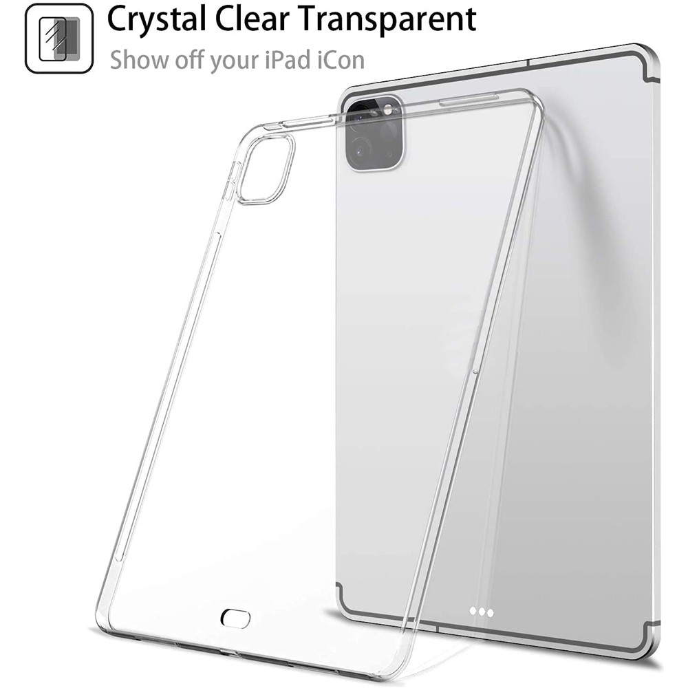 Transparent Soft TPU Protective Phone Back Case Shell for iPad Pro 12.9-inch (2021)-7