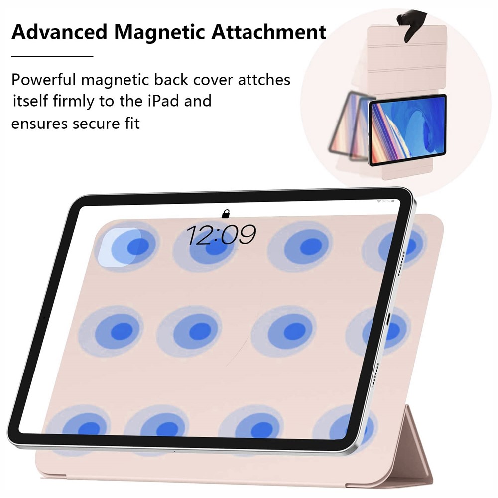 Magnetic Auto Wake & Sleep PU Leather Tri-fold Stand Tablet Case for iPad Pro 11-inch (2021) - Pink-7
