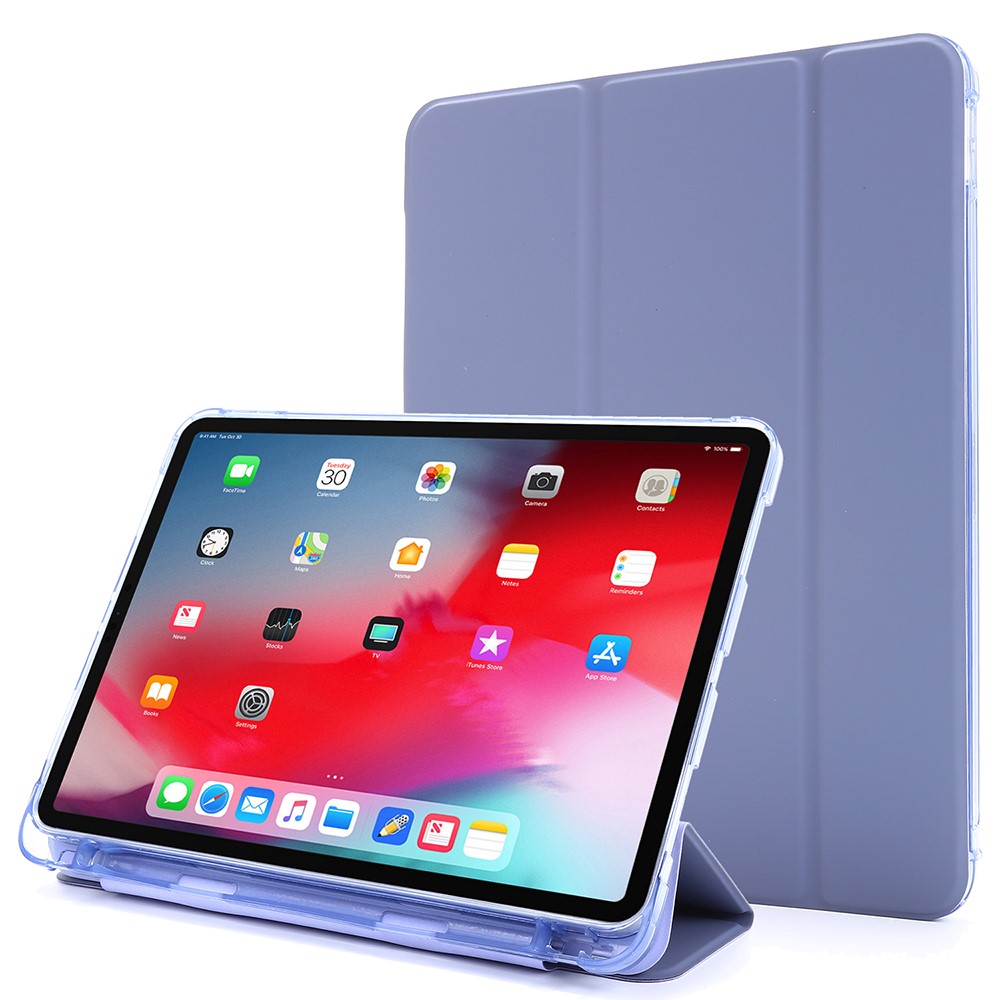 TPU + PU Leather Stand Smart Tablet Case for iPad Pro 11-inch (2021) - Purple