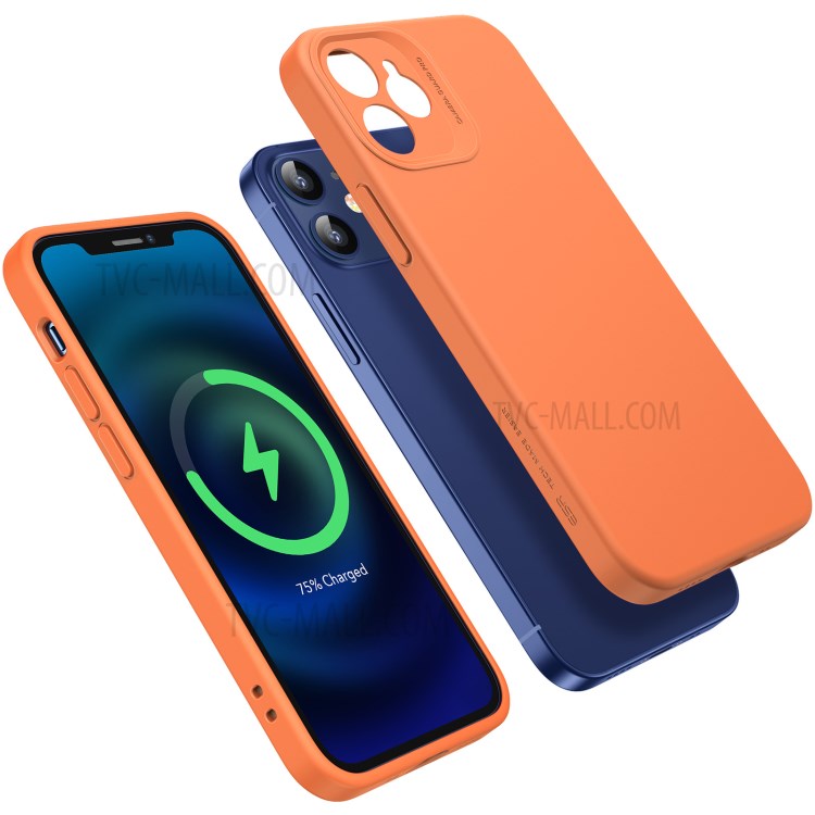 ESR Soft Cloud Case with MagSafe Liquid Silicone Rubber Case Reinforced Drop Protection for iPhone 12 6.1 inch - Bright Yellow-11