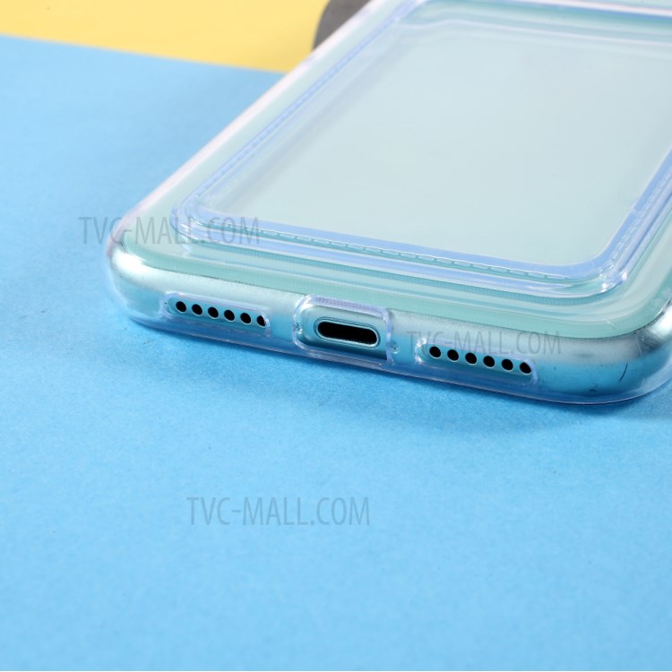 Transparent Anti Scratch Soft TPU Phone Case with Card Slot for iPhone 11 6.1 inch-5