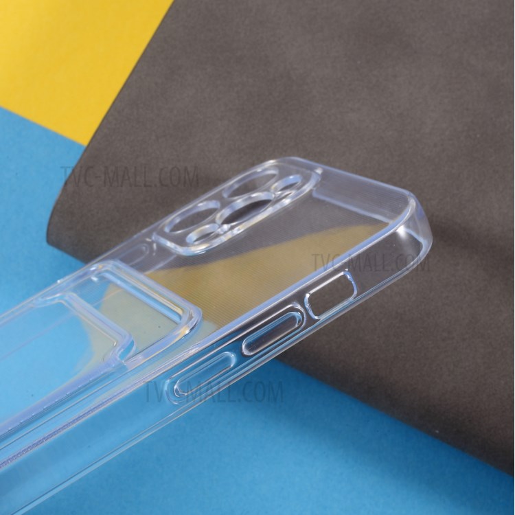 Soft TPU Card Slot Design Phone Case Cover Protector for iPhone 12 Pro Max 6.7 inch-6