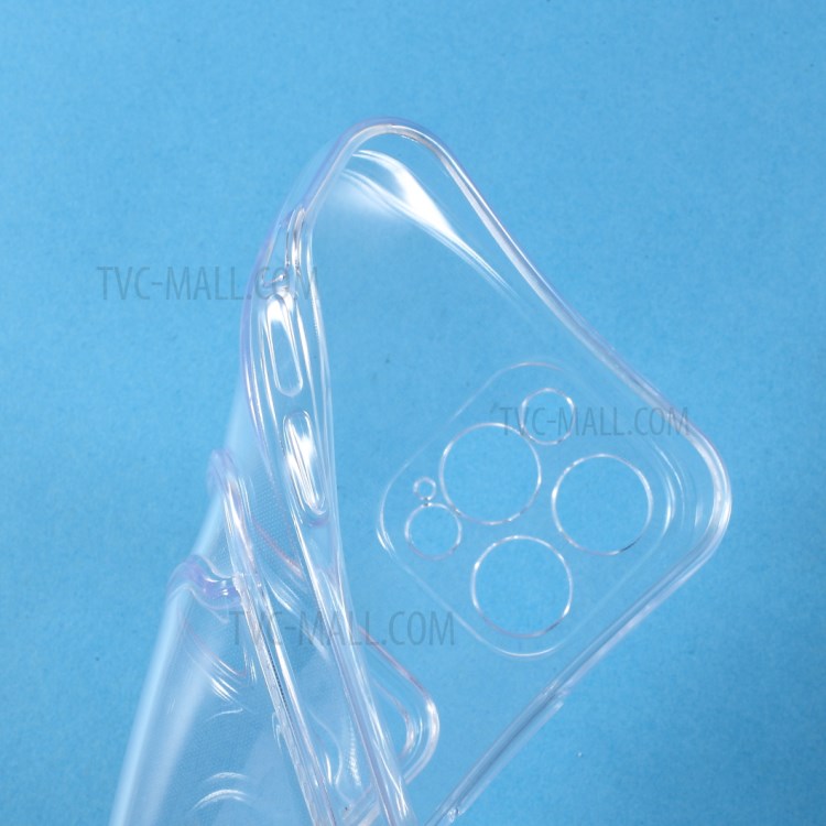 Soft TPU Phone Case Transparent Protective Cover with Card Slot for iPhone 12 Pro 6.1 inch-7