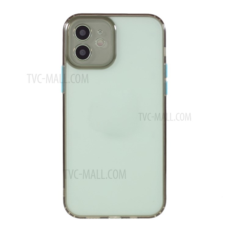 Well-Protected Precise Cutout Acrylic + TPU Hybrid Case Cell Phone Shell for iPhone 12 6.1 inch - Black-2