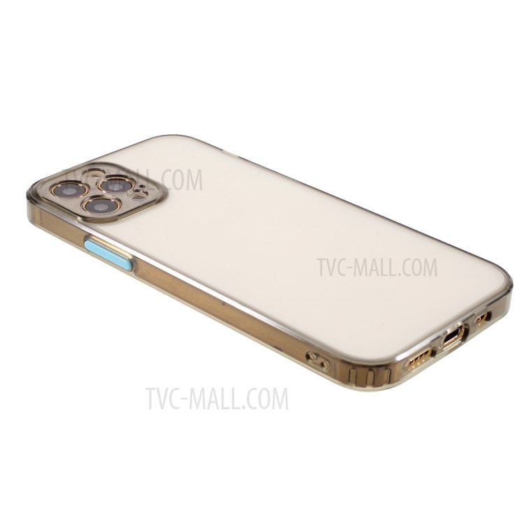 Acrylic + TPU Hybrid Case Shockproof Phone Cover Shell for iPhone 12 Pro 6.1 inch - Black-4