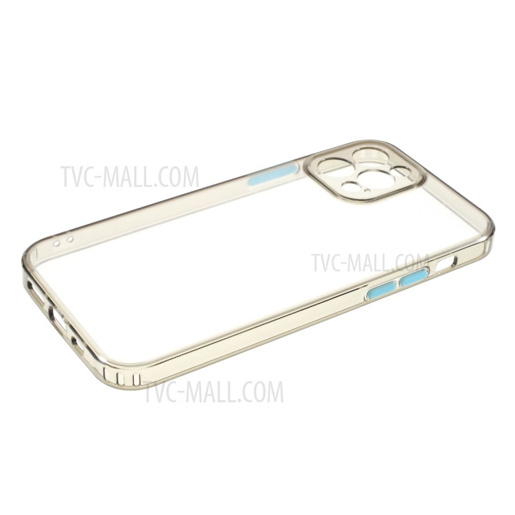 Acrylic + TPU Hybrid Case Shockproof Phone Cover Shell for iPhone 12 Pro 6.1 inch - Black-7