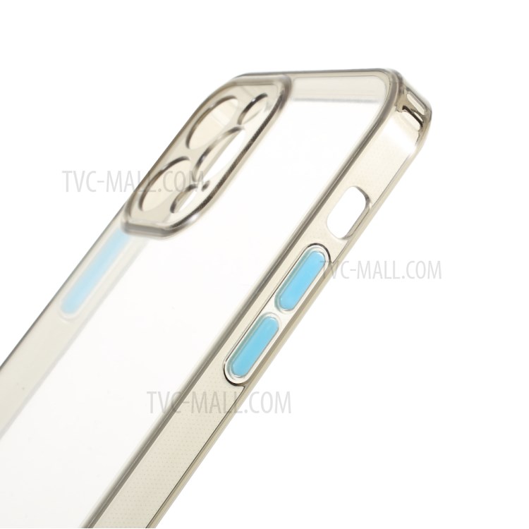 Acrylic + TPU Hybrid Case Shockproof Phone Cover Shell for iPhone 12 Pro 6.1 inch - Black-8