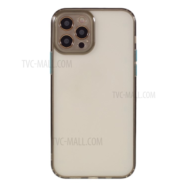 Anti Scratch Precise Cutout Soft TPU + Acrylic Hybrid Phone Case for iPhone 12 Pro Max 6.7 inch - Black-2