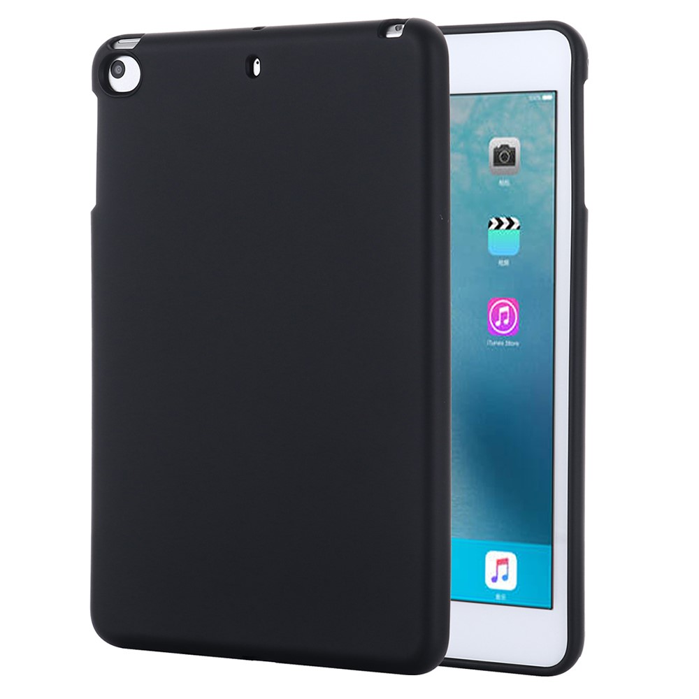 Liquid Silicone Soft Tablet Case Protective Shell for iPad mini (2019) 7.9 inch/4/3/2/1 - Black-1